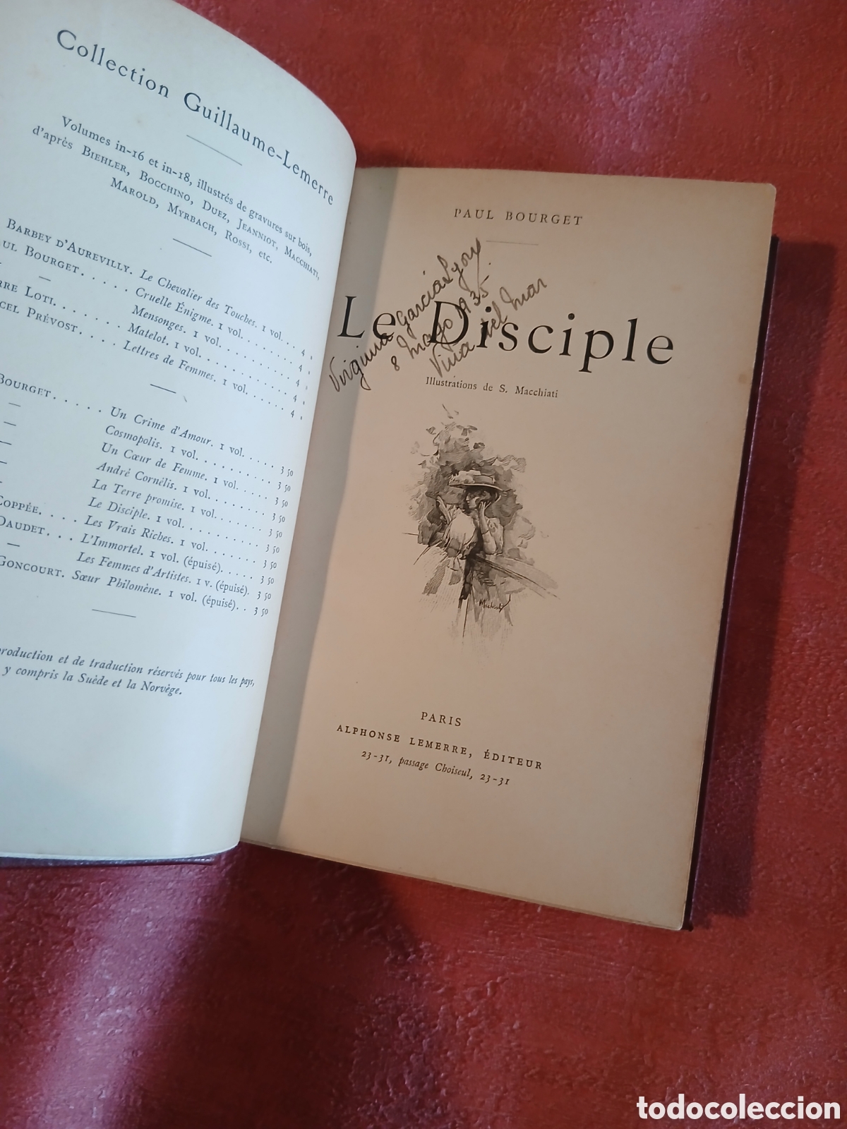 Libros de segunda mano: Le disciple. Paul Bourget. - Foto 1