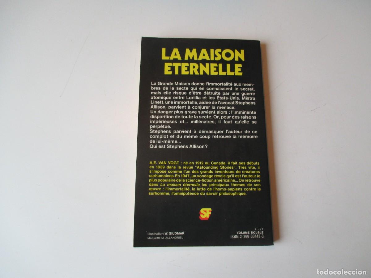 Libros de segunda mano: A.E.VAN VOGT La maison eternelle (franc&eacute;s) W39257 - Foto 2
