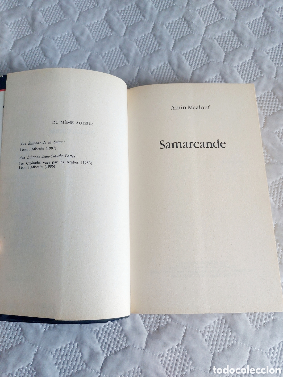 Libros de segunda mano: SAMARCANDE. (AM&Iacute;N MAALOUF) &rdquo;EDICI&Oacute;N EN FRANC&Eacute;S&rdquo; - Foto 4