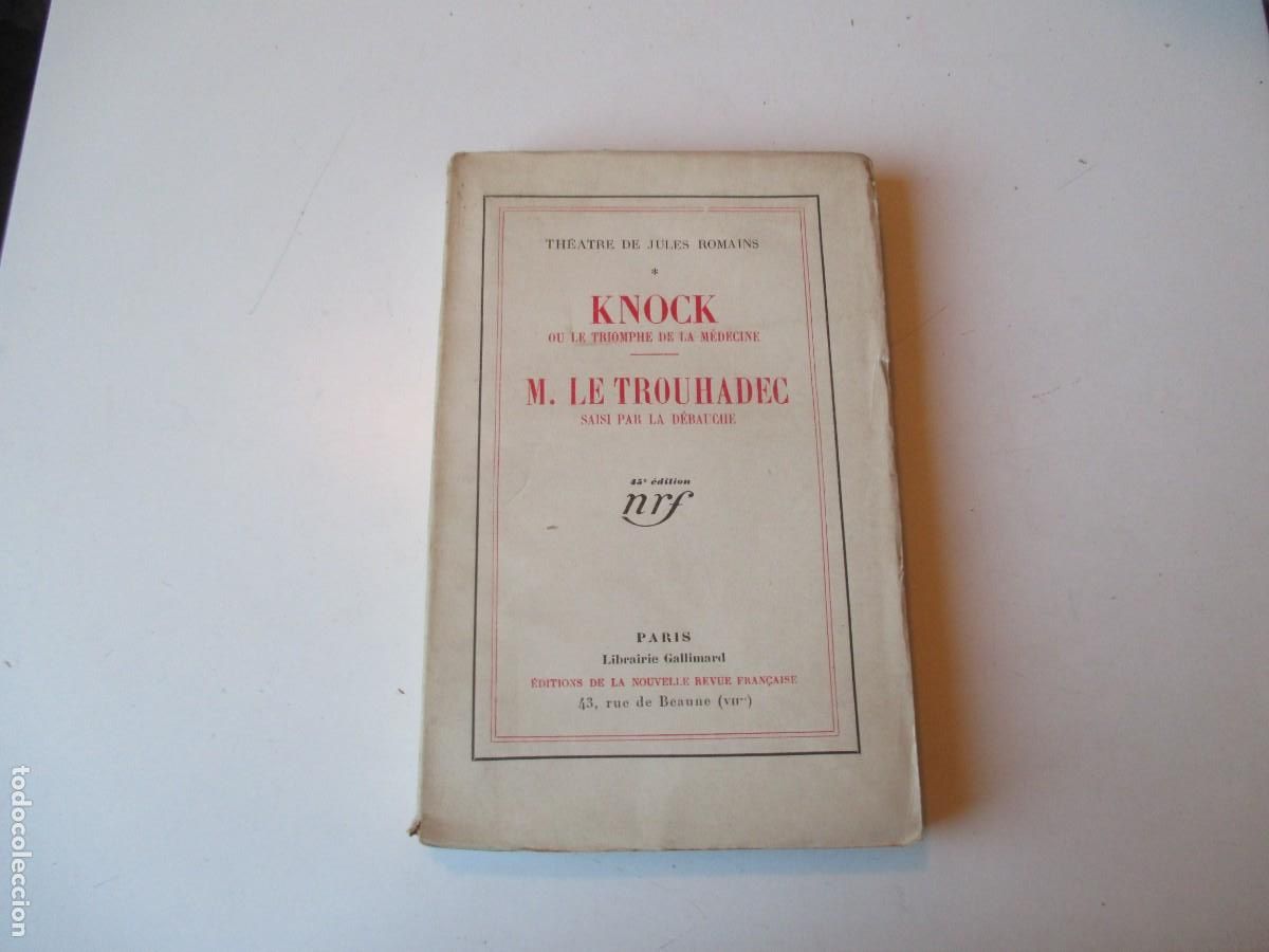 Libros de segunda mano: JULES ROMAINS Knock (franc&eacute;s) W39352 - Foto 1