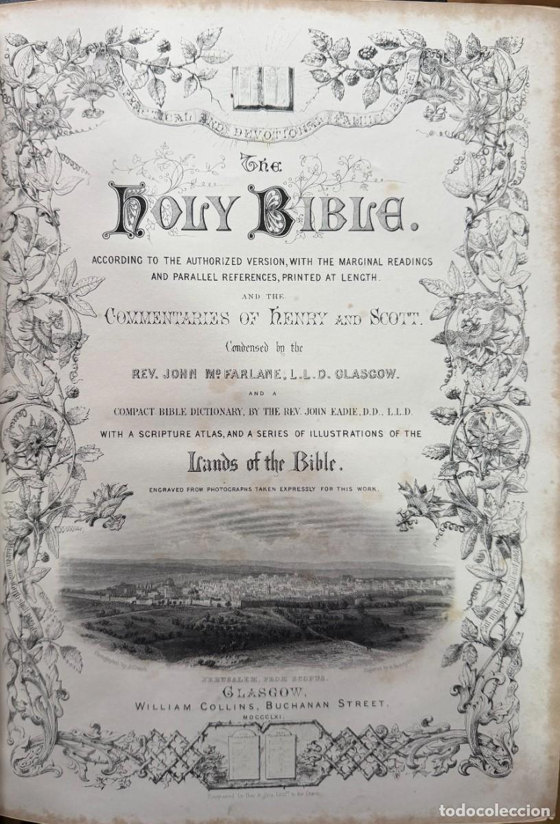Libros de segunda mano: The Holy Bible. 1861. - Foto 2