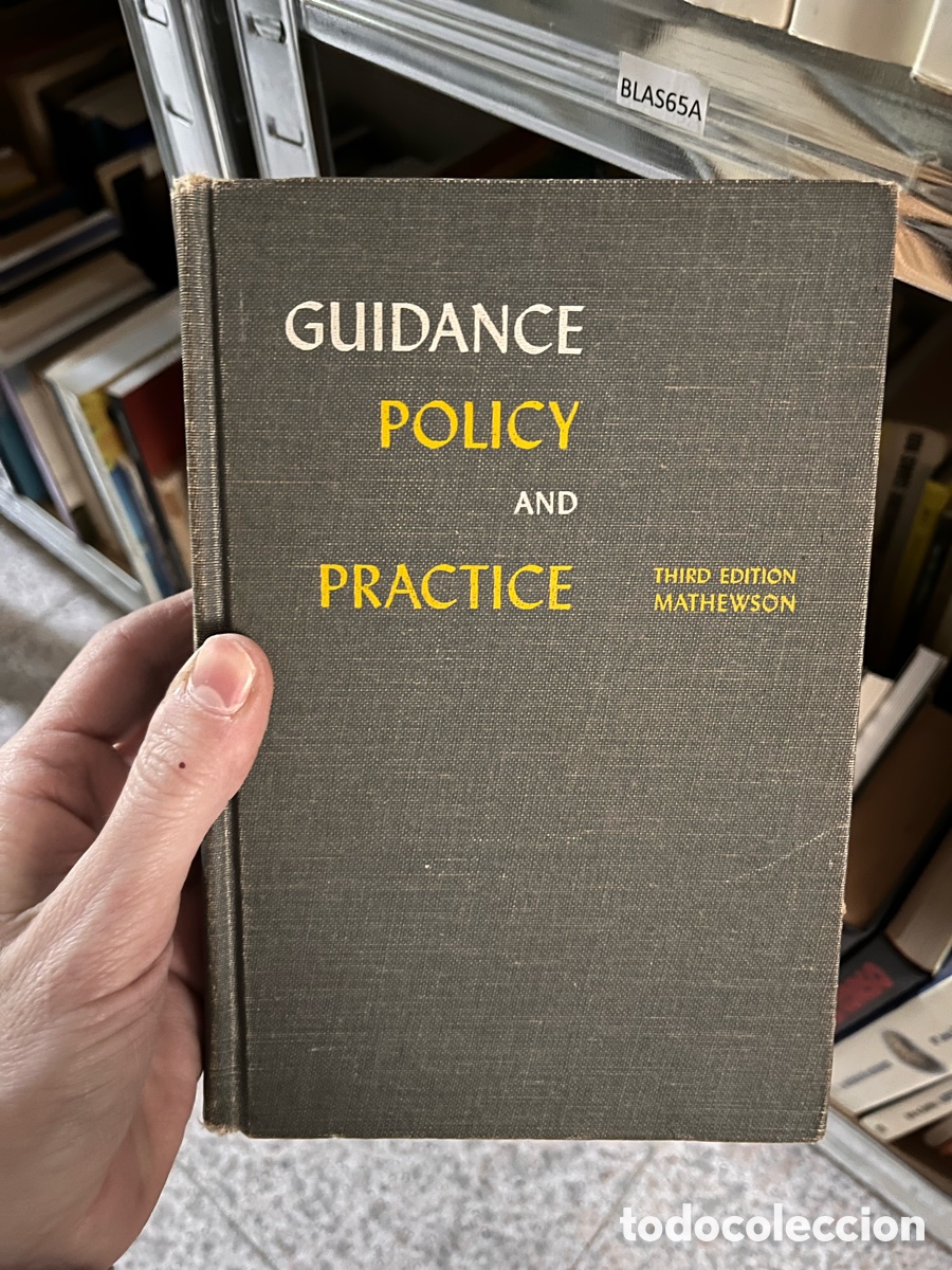 Libros de segunda mano: BLAS65A GUIDANCE POLICY AND PRACTICE THIRD EDITION MATHEWSON - Foto 1