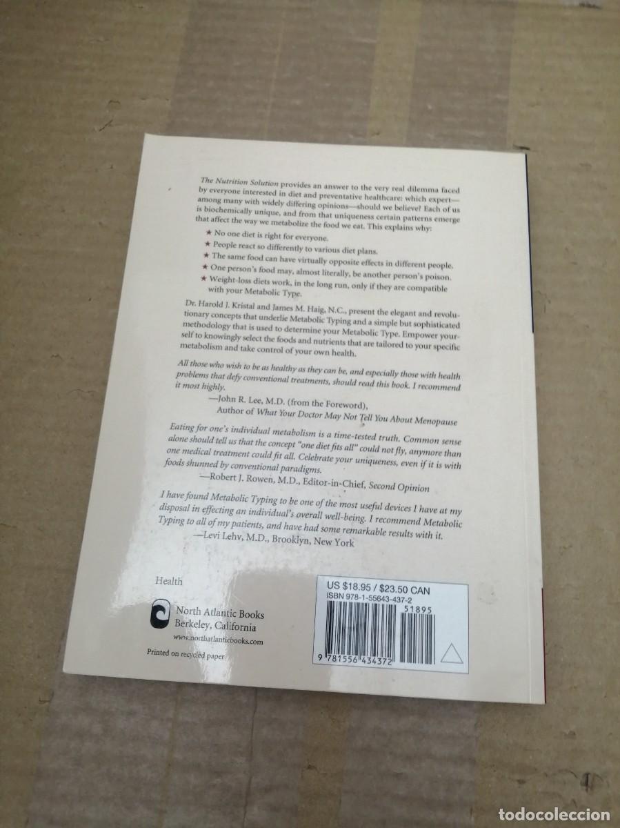 Libros de segunda mano: The Nutrition Solution: A Guide to Your Metabolic Type - Foto 2