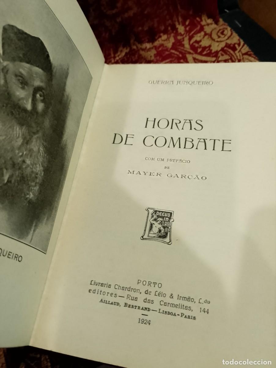 Libros de segunda mano: Horas de Combate 1924 Guerra Junqueiro - Foto 4