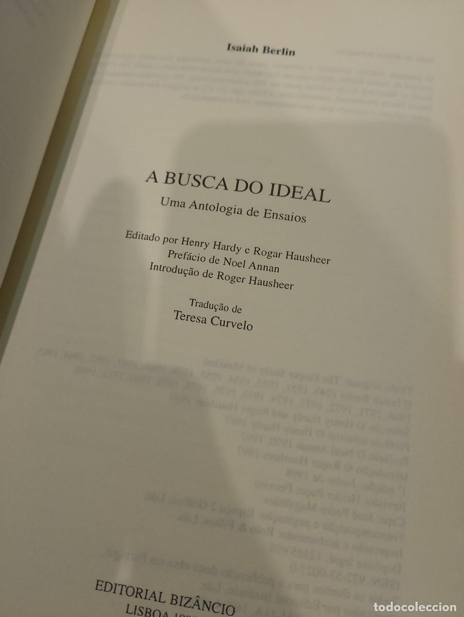 Libros de segunda mano: A Busca do Ideal - Isaiah Berlin - Foto 5