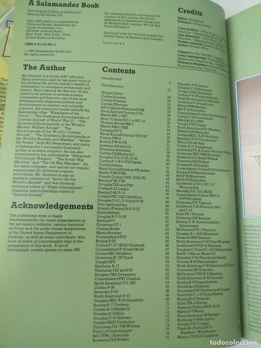 Libros de segunda mano: American Warplanes (First edition, Hardcover) - Foto 5