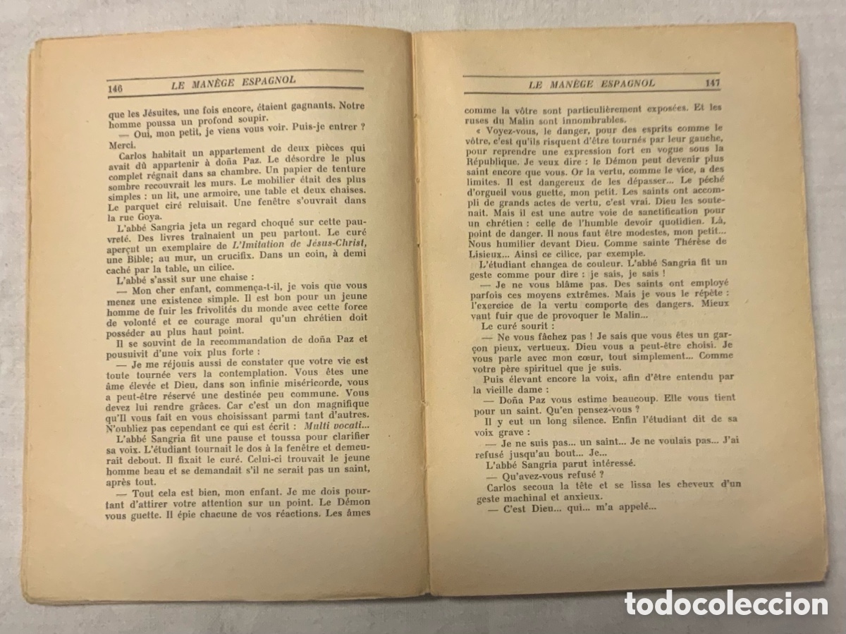 Libros de segunda mano: Le man&egrave;ge espagnol. Michel del Castillo - Foto 5