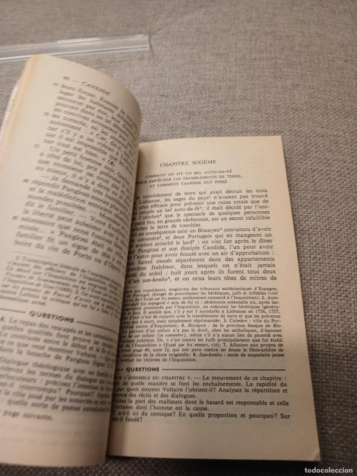 Libros de segunda mano: Candide &eacute;dition abr&eacute;g&eacute;e - Voltaire - Foto 2