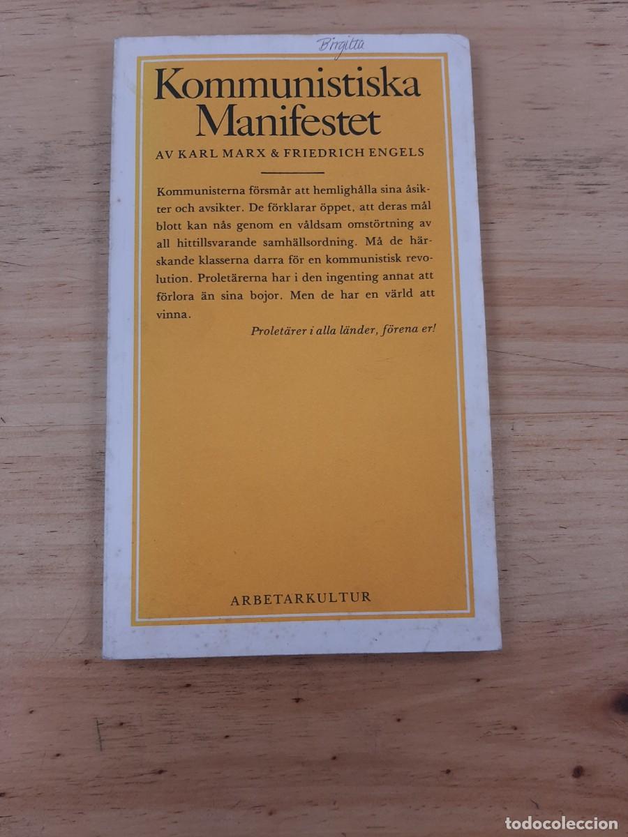 Libros de segunda mano: Kommunistiska manifestet - Marx/ Engels - Bokf&ouml;rlaget Arbetarkultur, 1978 ( M. Comunista en sueco)
