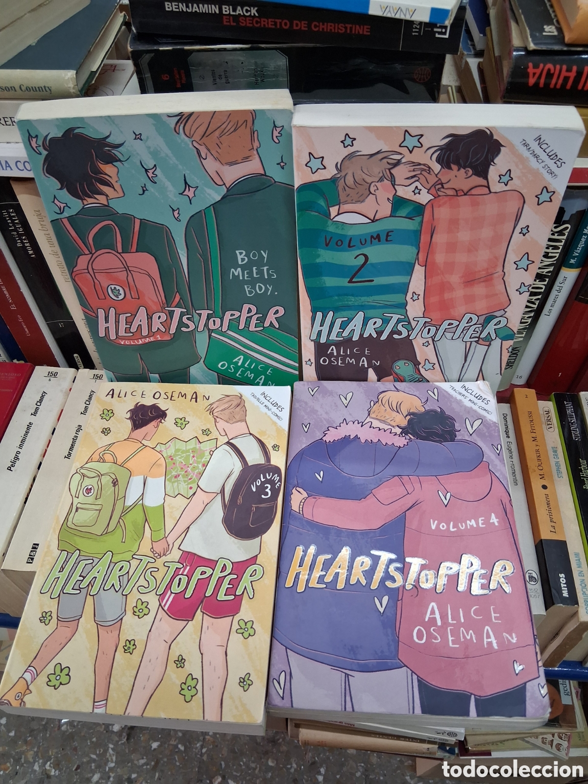 Libros de segunda mano: Lote 5 tomos Heartstopper. Alice Oseman. Ingl&eacute;s. English