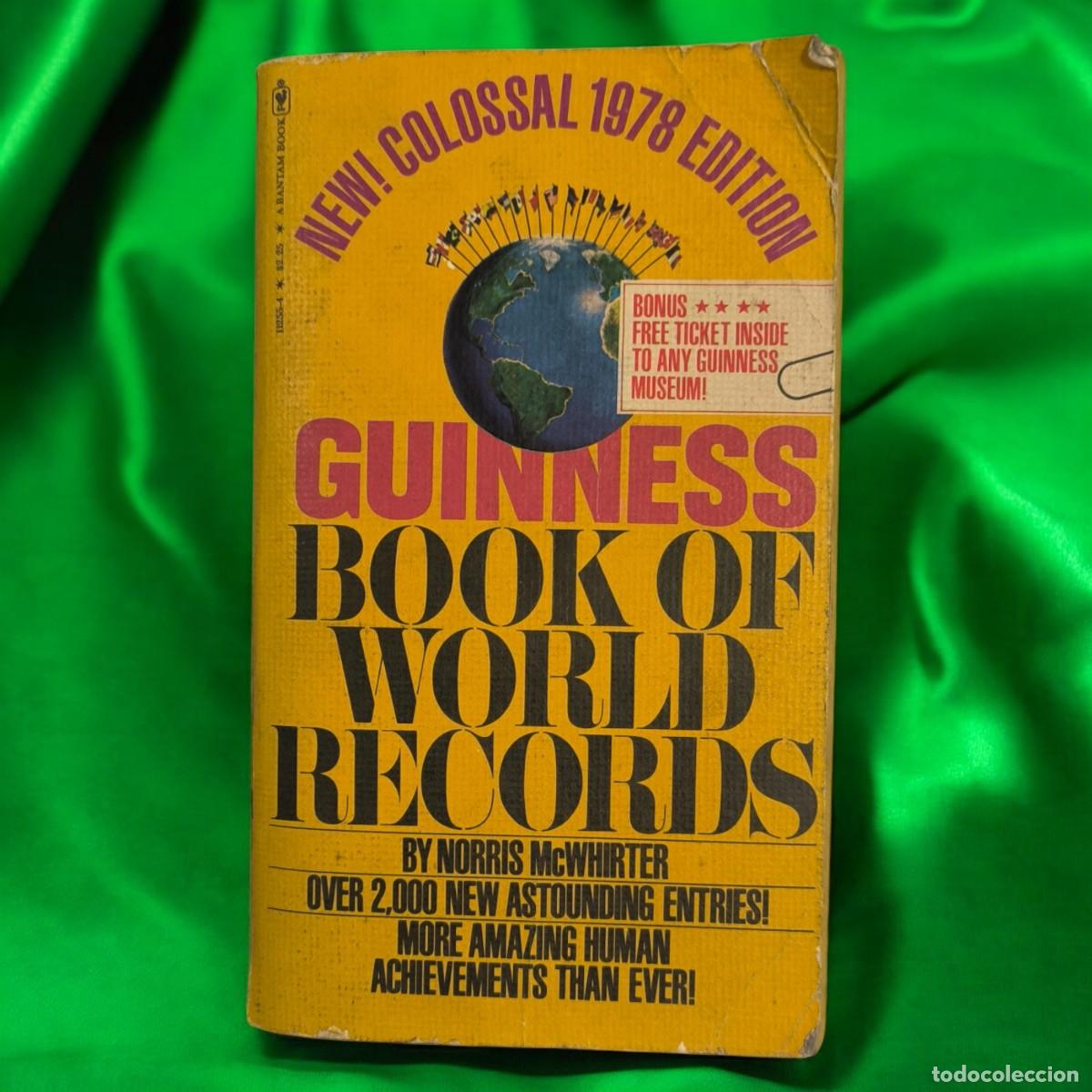 Libros de segunda mano: Libro Guinness De Los R&eacute;cords 1978 Edici&oacute;n Original Vintage En Ingl&eacute;s Coleccionismo