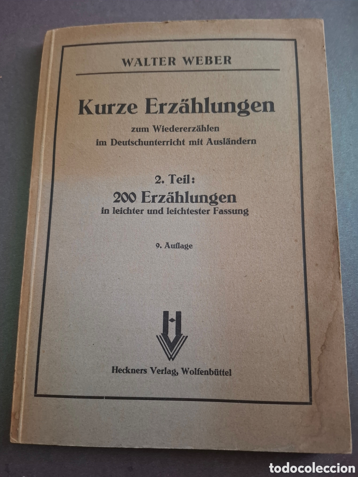 Libros de segunda mano: Kurze Erzahlungen - Walter Weber - 2.Teil - 1941