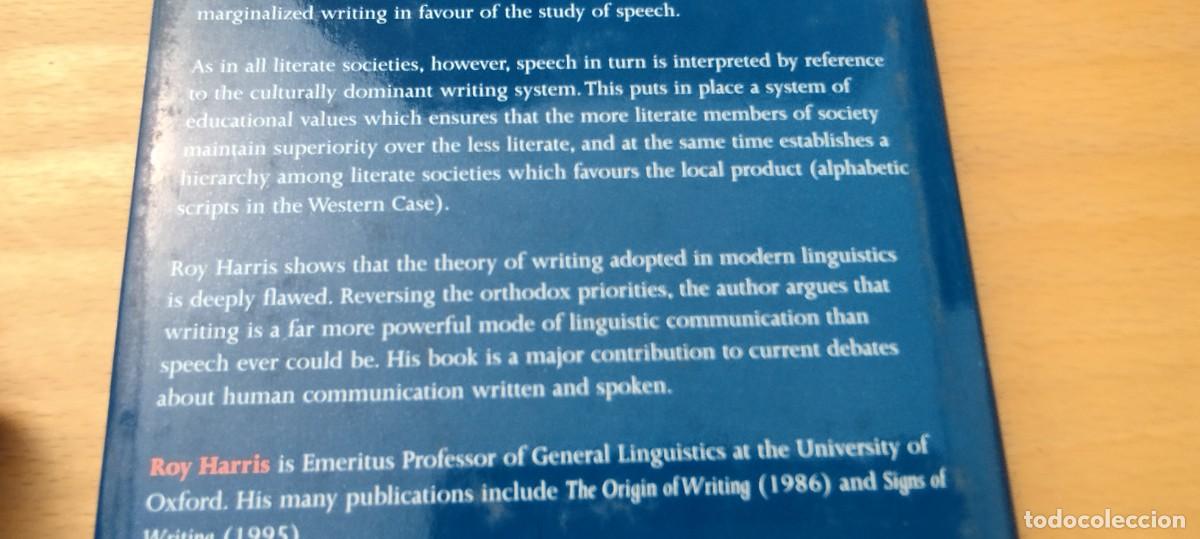 Libros de segunda mano: RETHINKING WRITING / ROY HARRIS / KARA 10 - Foto 5