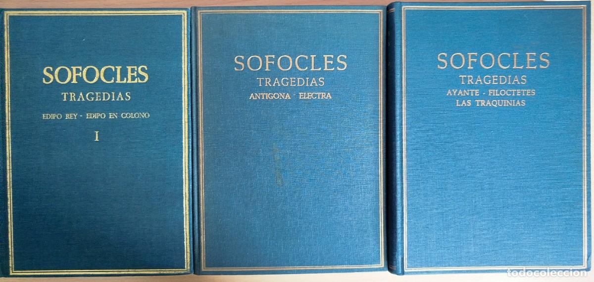 Libros de segunda mano: S&oacute;focles - Tragedias (tres tomos, obra completa)