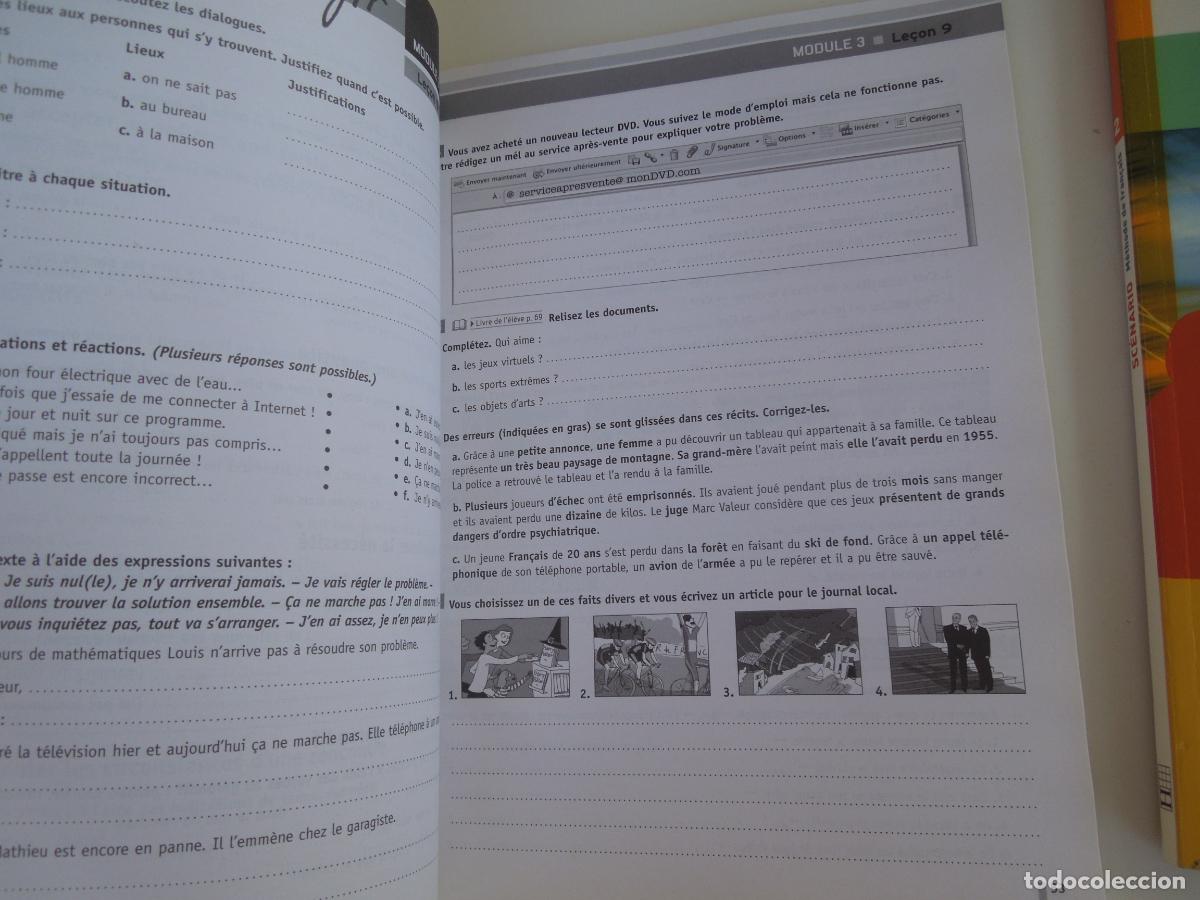 Libros de segunda mano: SC&Eacute;NARIO METHODE DE FRAN&Ccedil;AIS - +CAHIER - A2-B1 - 2 - HACHETTE - - Foto 10