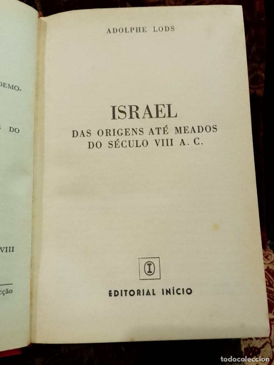 Libros de segunda mano: Israel das Origens at&eacute; meados do S&eacute;culo VIII A. C. - Adolphe Lods