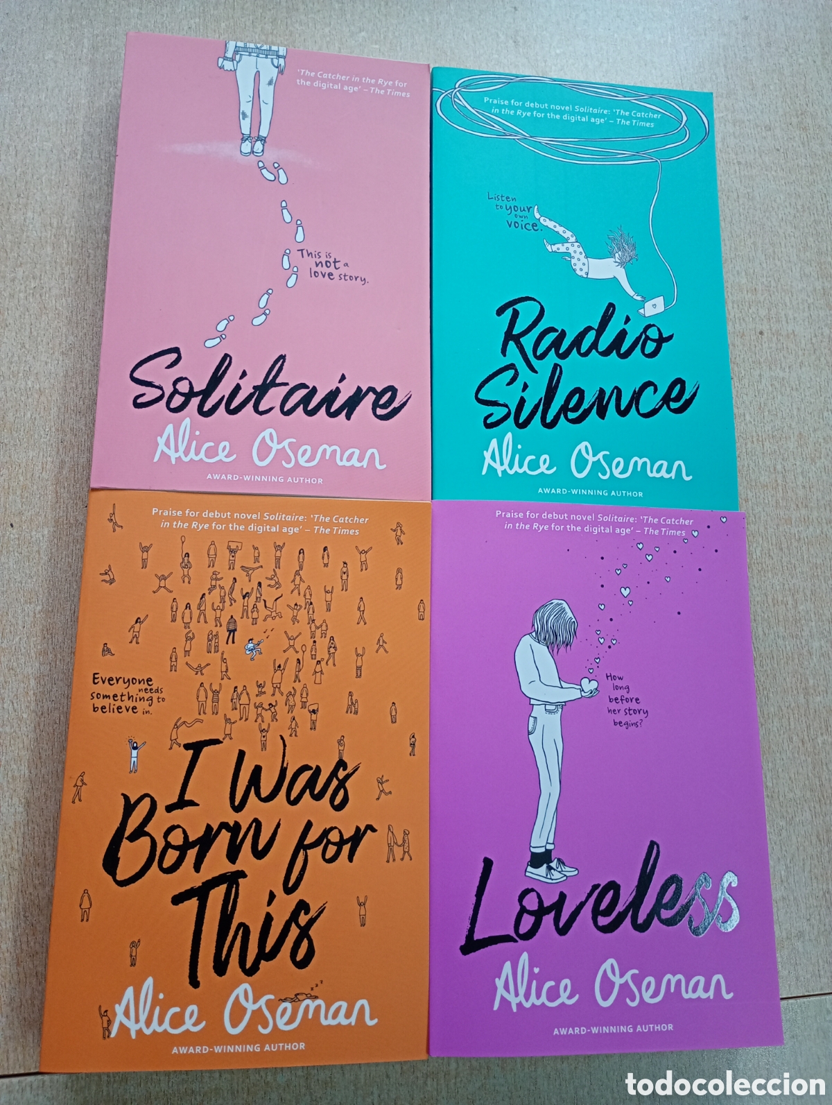 Libros de segunda mano: 4 libros Alice Oseman: solitaire, radio silence, I was born for this, loveless