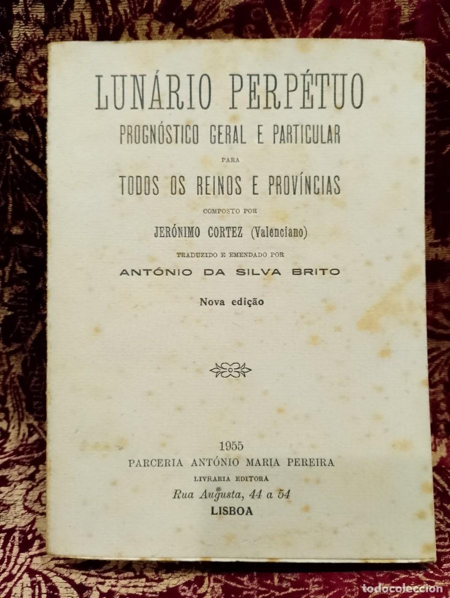 Libros de segunda mano: Lun&aacute;rio Perp&eacute;tuo 1955 Jer&oacute;nimo Cortez (Valenciano)