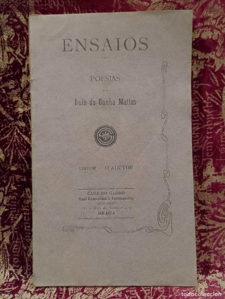 Libros de segunda mano: Ensaios (Poesias) 1914 Luiz da Cunha Mattos 1&ordf; Edi&ccedil;&atilde;o
