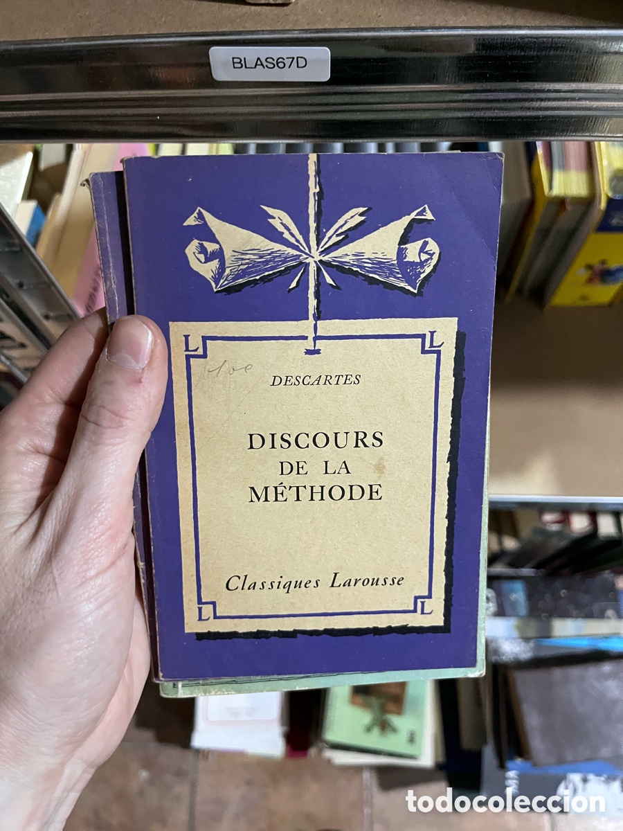 Libros de segunda mano: BLAS67D DESCARTES DISCOURS DE LA M&Eacute;THODE Classiques Larousse