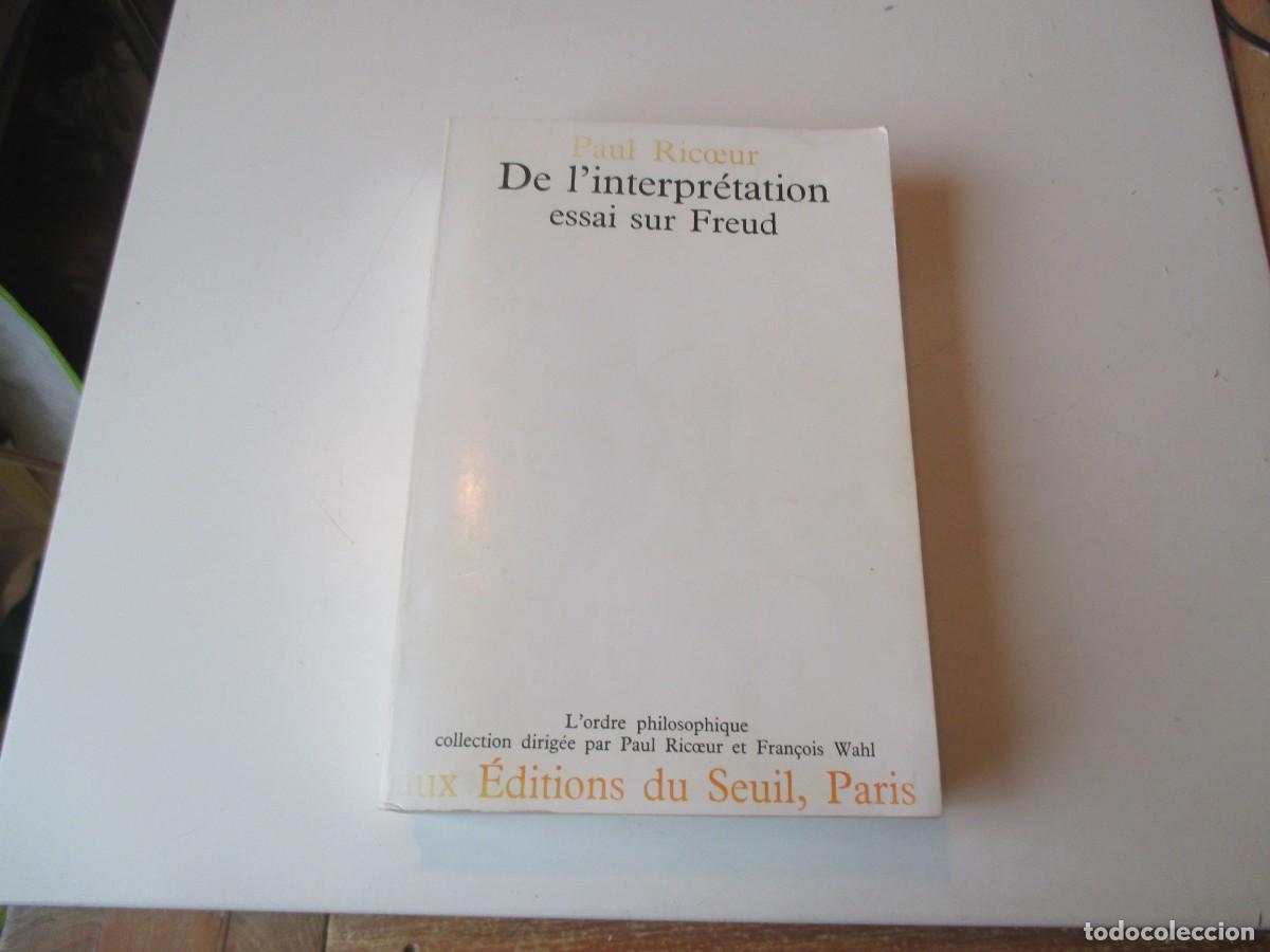 Libros de segunda mano: PAUL RICOEUR De l&acute;interpr&eacute;tation essai sur Freud (franc&eacute;s) W40007