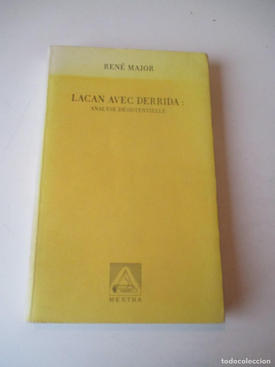 Libros de segunda mano: RENE MAJOR Lacan avec derriba: Analyse d&eacute;sistentielle (franc&eacute;s) W40014