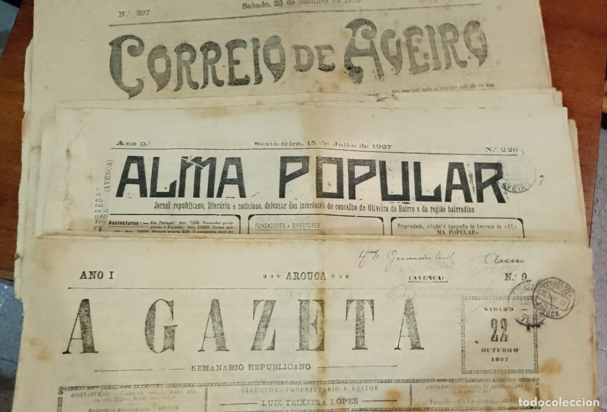 Second hand books: Jornais, Arouca, Aveiro, Oliveira do Bairro 1920/27