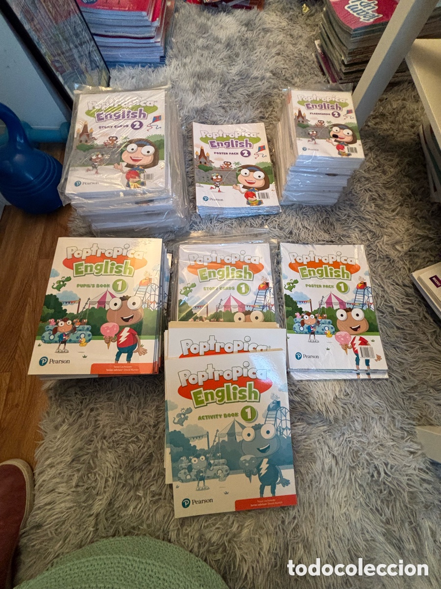 Libros de segunda mano: Libros ingles. Poptropica. Be courios. Team up. Gateway. Life adventures. Ready for first. Gold.