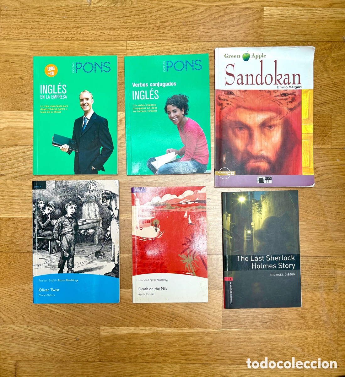 Libros de segunda mano: LOTE 6 LIBROS EN INGL&Eacute;S . 2 de ellos llevan CD incluido . SANDOKAN .