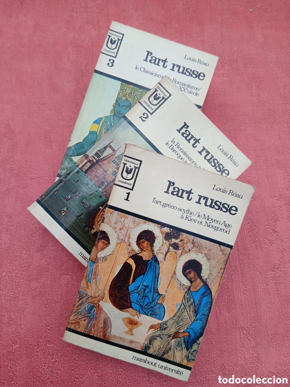 Libros de segunda mano: L'art russe. Louis R&eacute;au. 3 tomos.