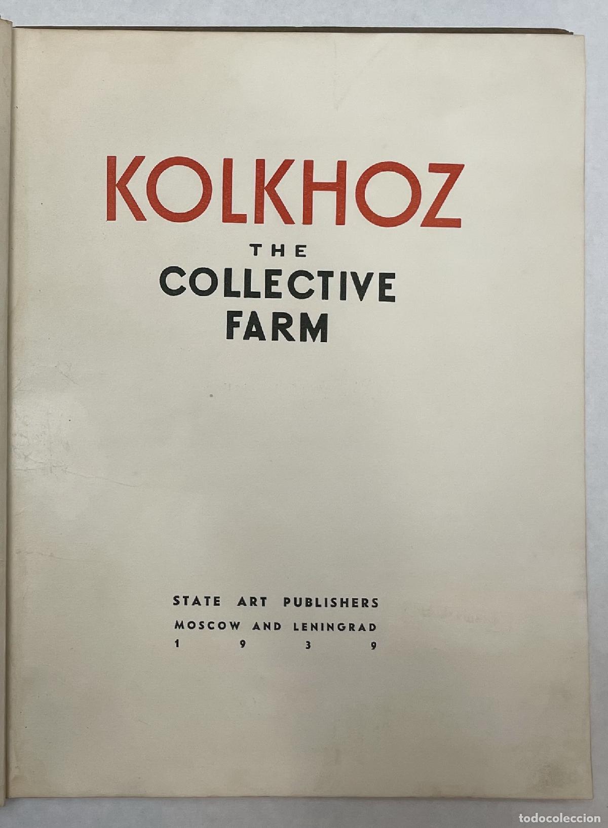 Libros de segunda mano: Kolkhoz the collective farm