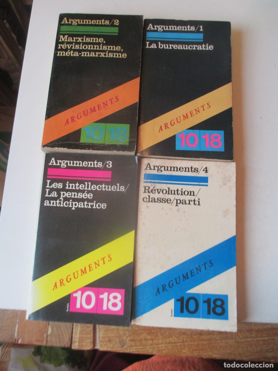 Libros de segunda mano: ARGUMENTS tOMOS 1, 2, 3 Y 4 ( En franc&eacute;s) W40229