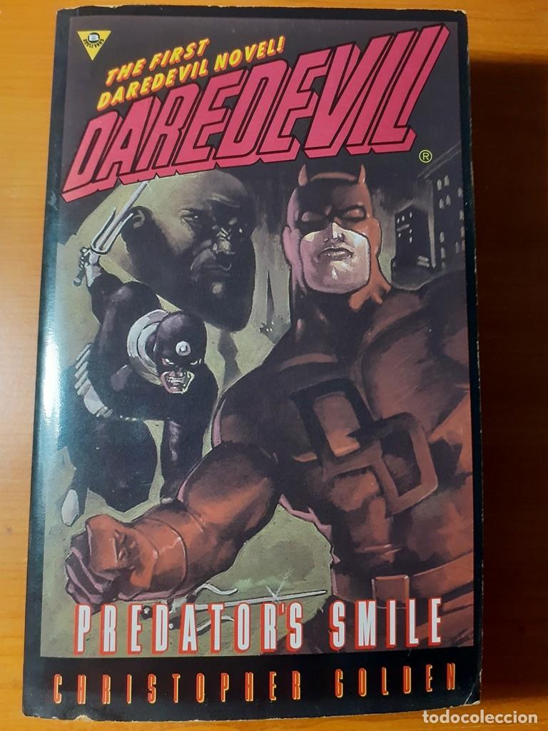 Libros de segunda mano: DAREDEVIL - NOVELA EN INGLES - PREDATOR`S SMILE - CHRISTOPHER GOLDEN - 388 PAGINAS (1996)