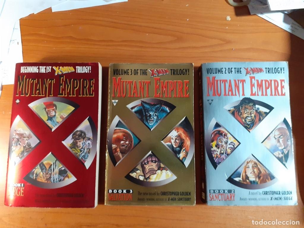 Libros de segunda mano: X MEN - MUTANT EMPIRE - TRILOGIA - LOTE TRES LIBROS EN INGLES - 1996 - CHRISTOPHER GOLDEN