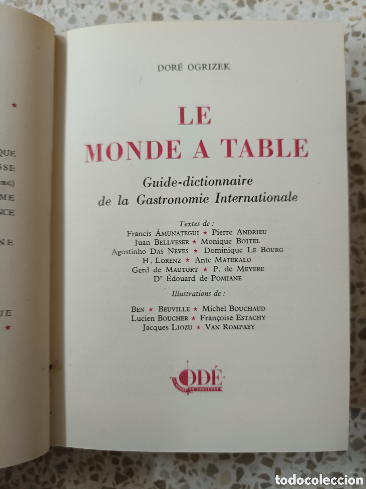 Libros de segunda mano: Le monde &agrave; table. OGRIZEK Dor&eacute;. En franc&eacute;s - Foto 4