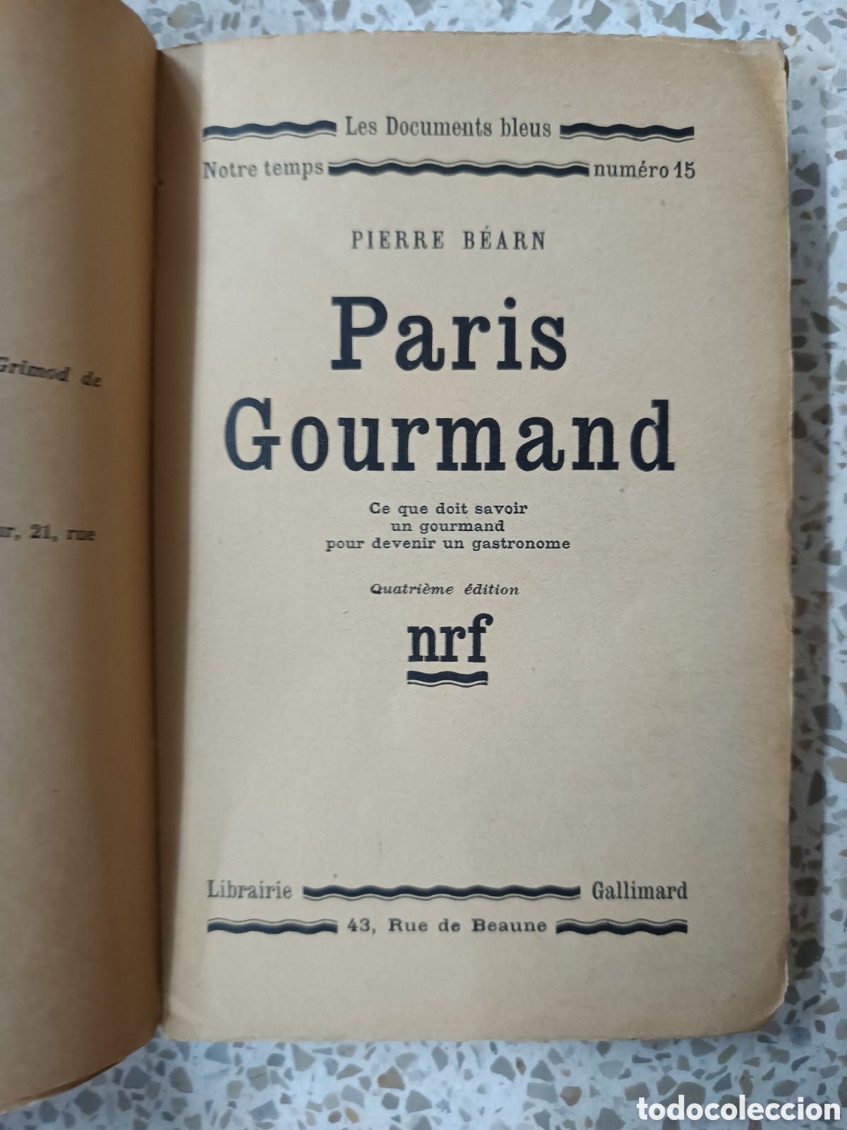 Libros de segunda mano: PARIS GOURMAND. PIERRE BEARN - Foto 4