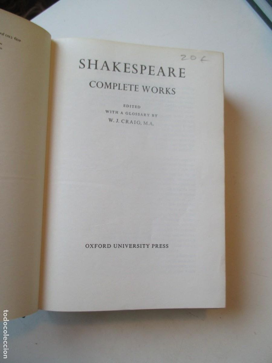 Libros de segunda mano: SHAKESPEARE Complete woks (ingl&eacute;s) W40416 - Foto 2