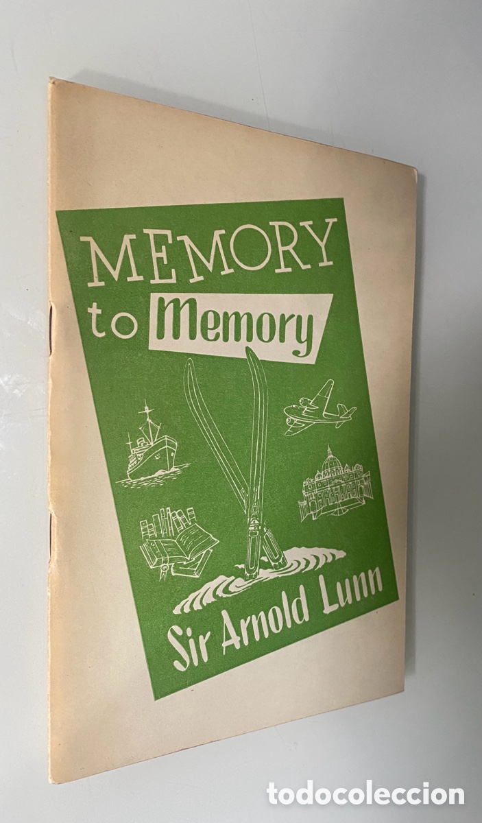 Libros de segunda mano: Memory to Memory ( This edition reproduces, in facs&iacute;mile, chapter XV and XVI. Texto en ingl&eacute;s y en e