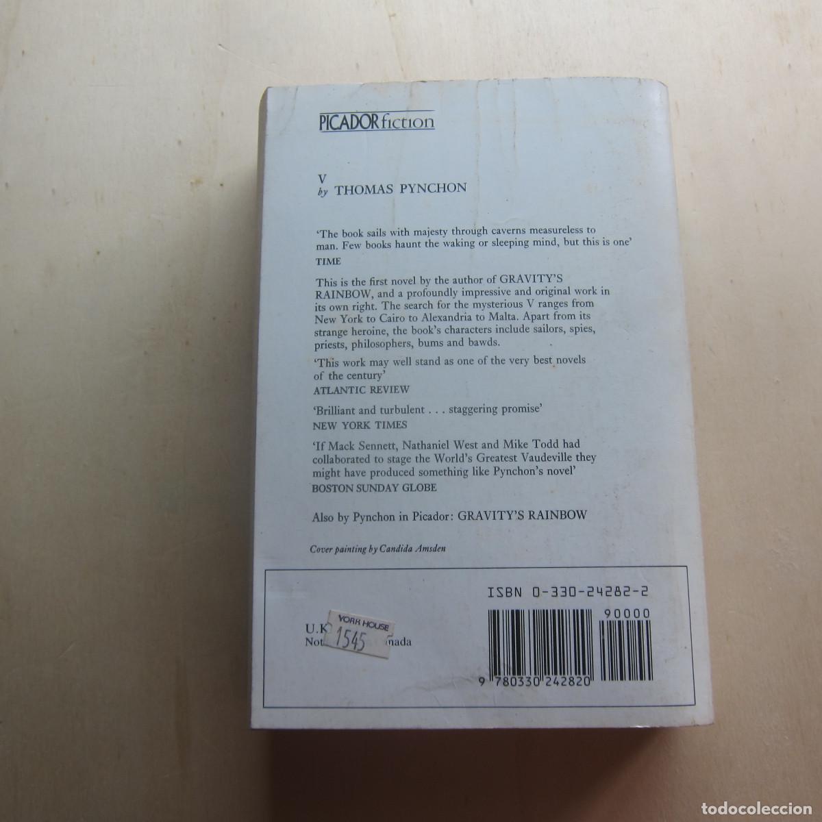 Libros de segunda mano: V - THOMAS PYNCHON (PICADOR) IDIOMAS NOVELA - Foto 4