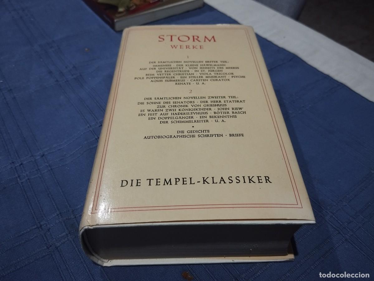 Libros de segunda mano: STORM WERKE / THEODOR STORM / TOMO EN ALEM&Aacute;N 2000 P&Aacute;GINAS