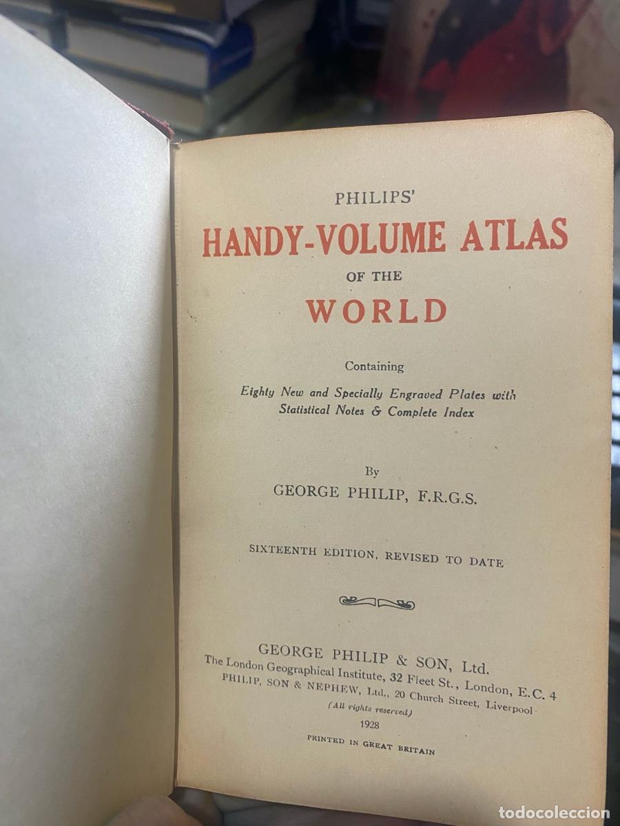 Libros de segunda mano: GEORGE PHILIP, HANDY VOLUME ATLAS OF THE WORLD