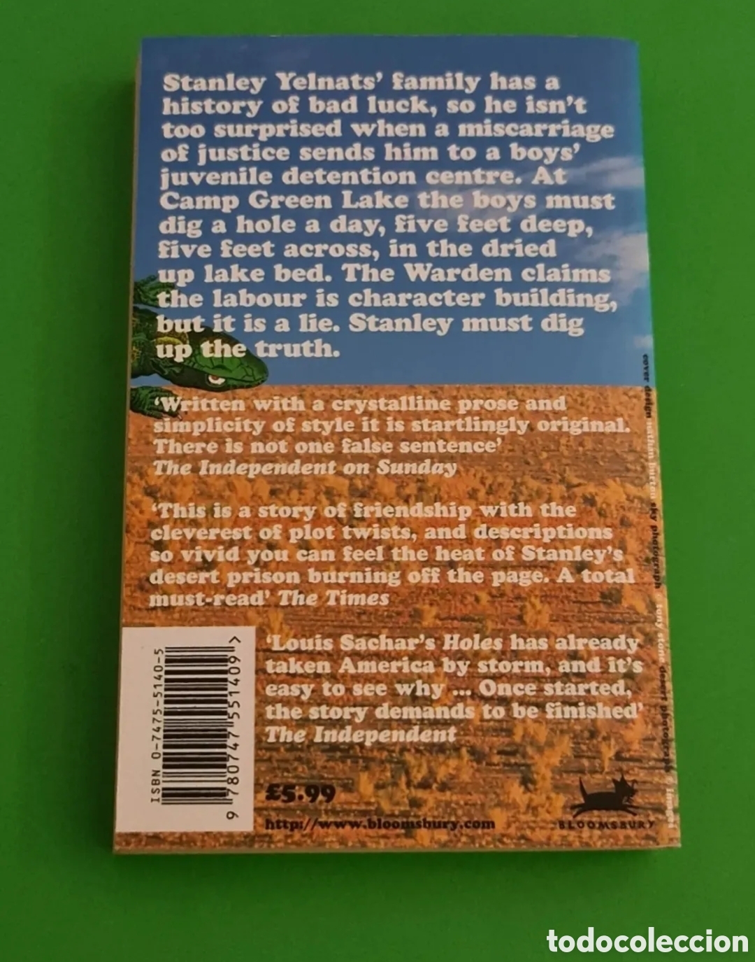 Libros de segunda mano: Libro holes/ Louis sachar. - Foto 5