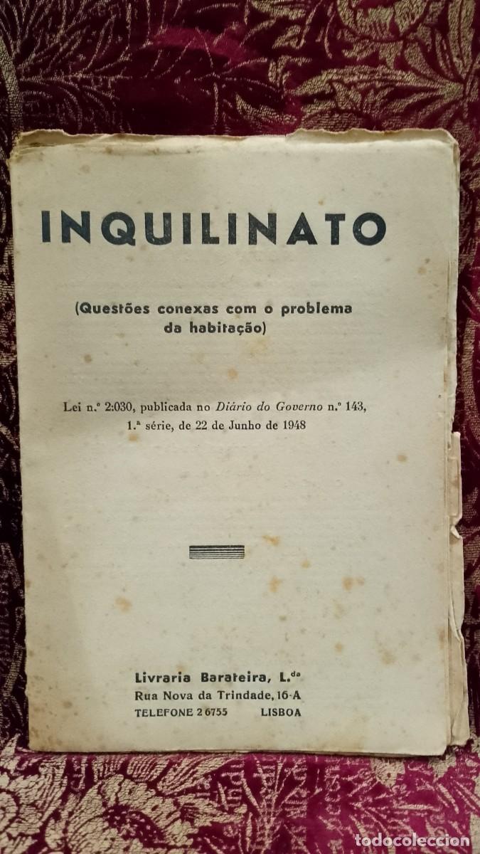 Libros de segunda mano: Inquilinato - Quest&otilde;es conexas com o problema da Habita&ccedil;&atilde;o 1948