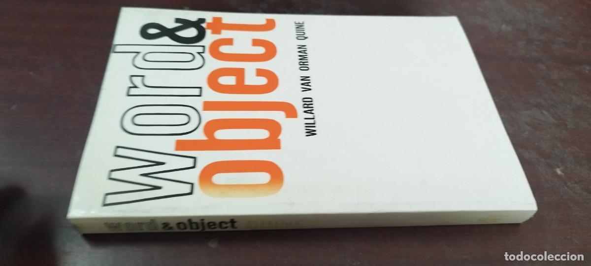 Libros de segunda mano: WORD & OBJECT / WILLARD VAN ORMAN QUINE / PU-B&Ntilde;-3 / THE MIT PRESS7ingles palabra y objeto