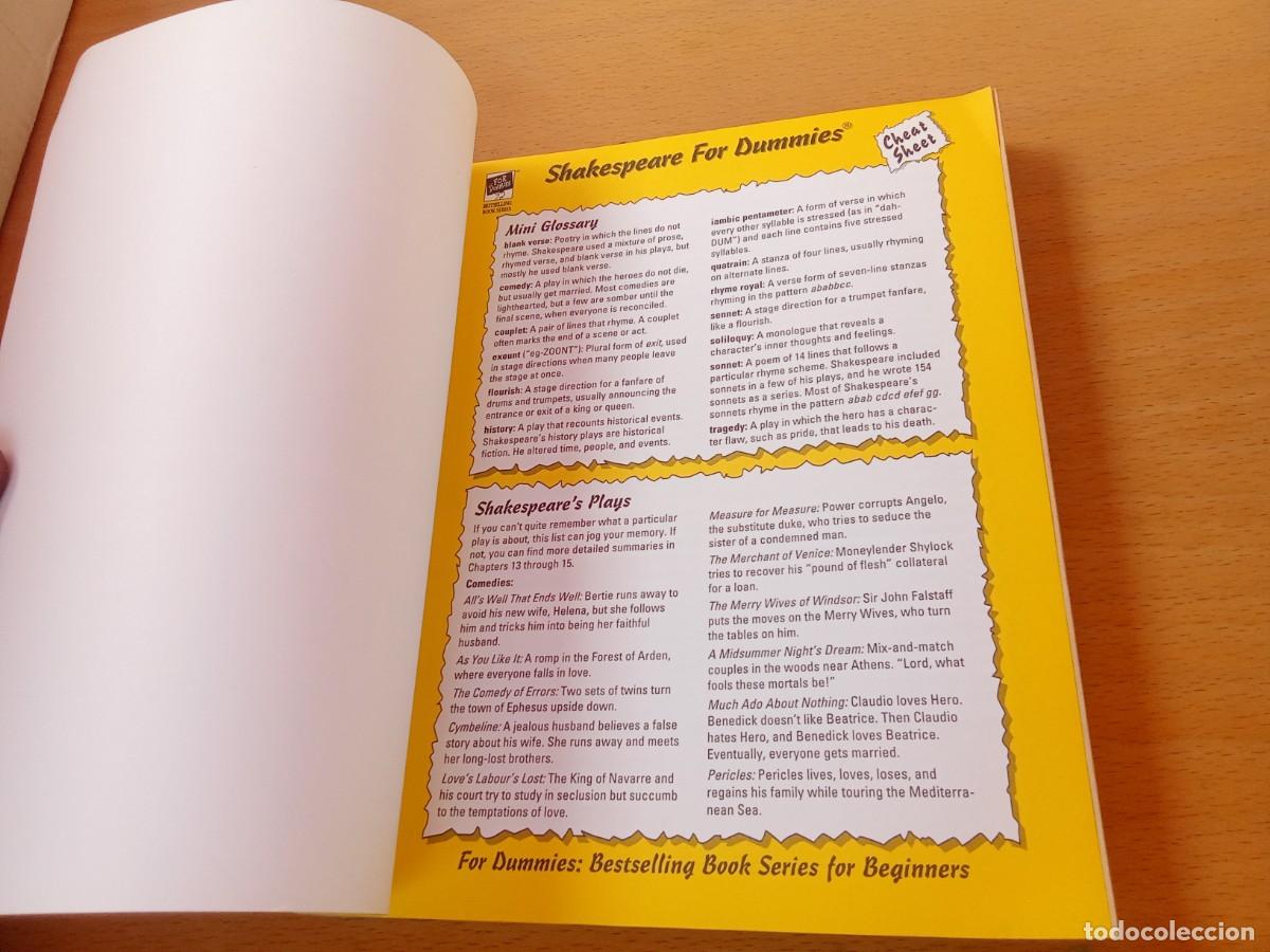 Libros de segunda mano: SHAKESPEARE FOR DUMMIES / VVAA / KARA 23 - Foto 5