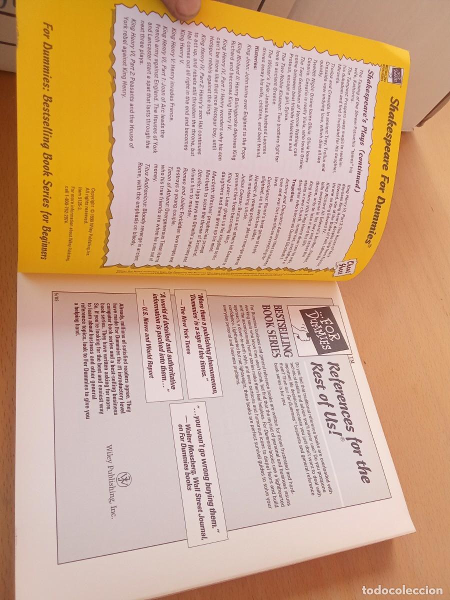 Libros de segunda mano: SHAKESPEARE FOR DUMMIES / VVAA / KARA 23 - Foto 6