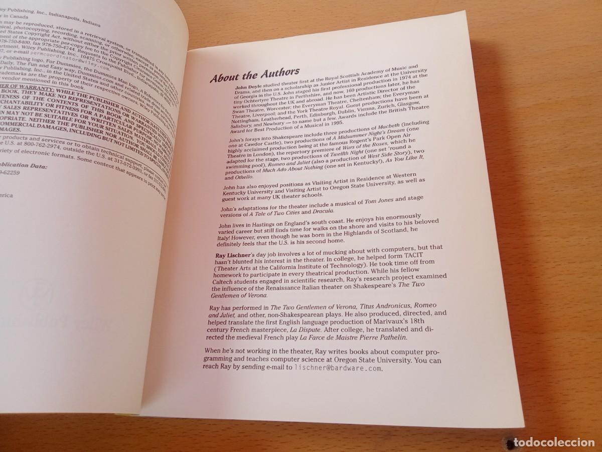 Libros de segunda mano: SHAKESPEARE FOR DUMMIES / VVAA / KARA 23 - Foto 10