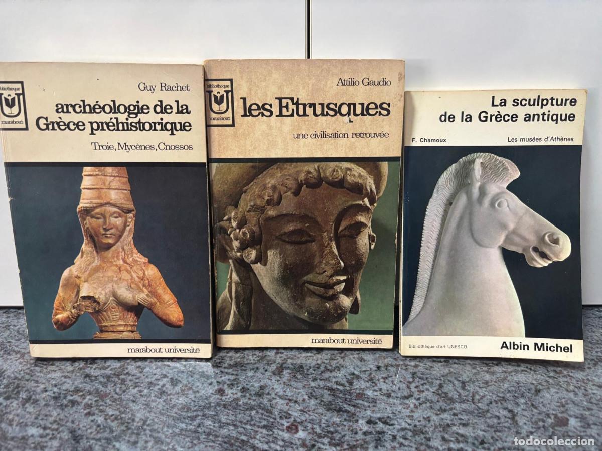 Libros de segunda mano: LOTE 3 LIBROS DE BOLSILLO ARQUEOLOGIA EN FRANCES