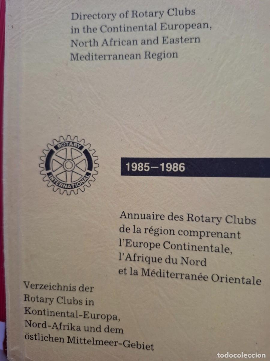 Libros de segunda mano: directory of Rotary clubs in the continental European north African and Eastern Mediterranean region