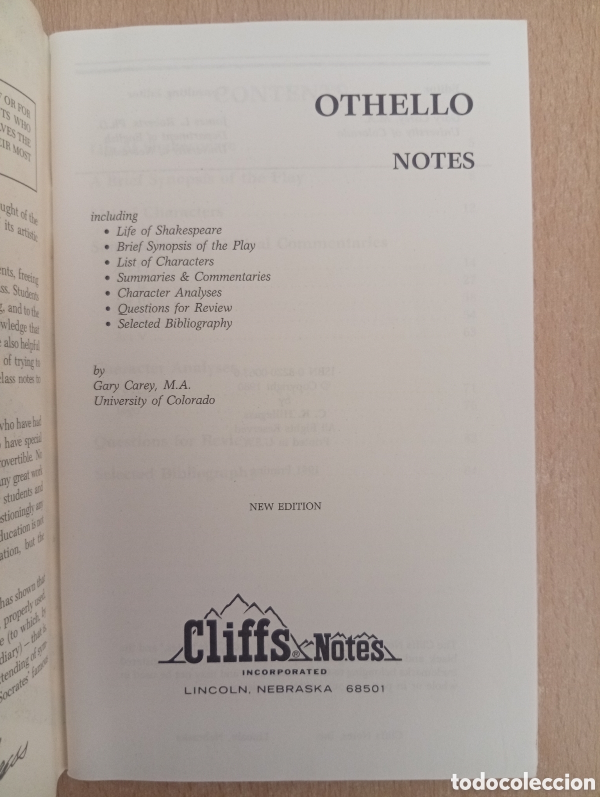 Libros de segunda mano: CLIFFS NOTES ON SHAKESPEARES OTHELLO - Foto 7
